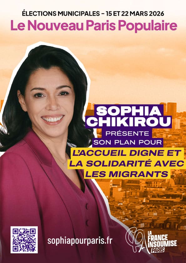 Couverture du plan "L'accueil digne et la solidarité avec les migrants" de Sophia Chikirou